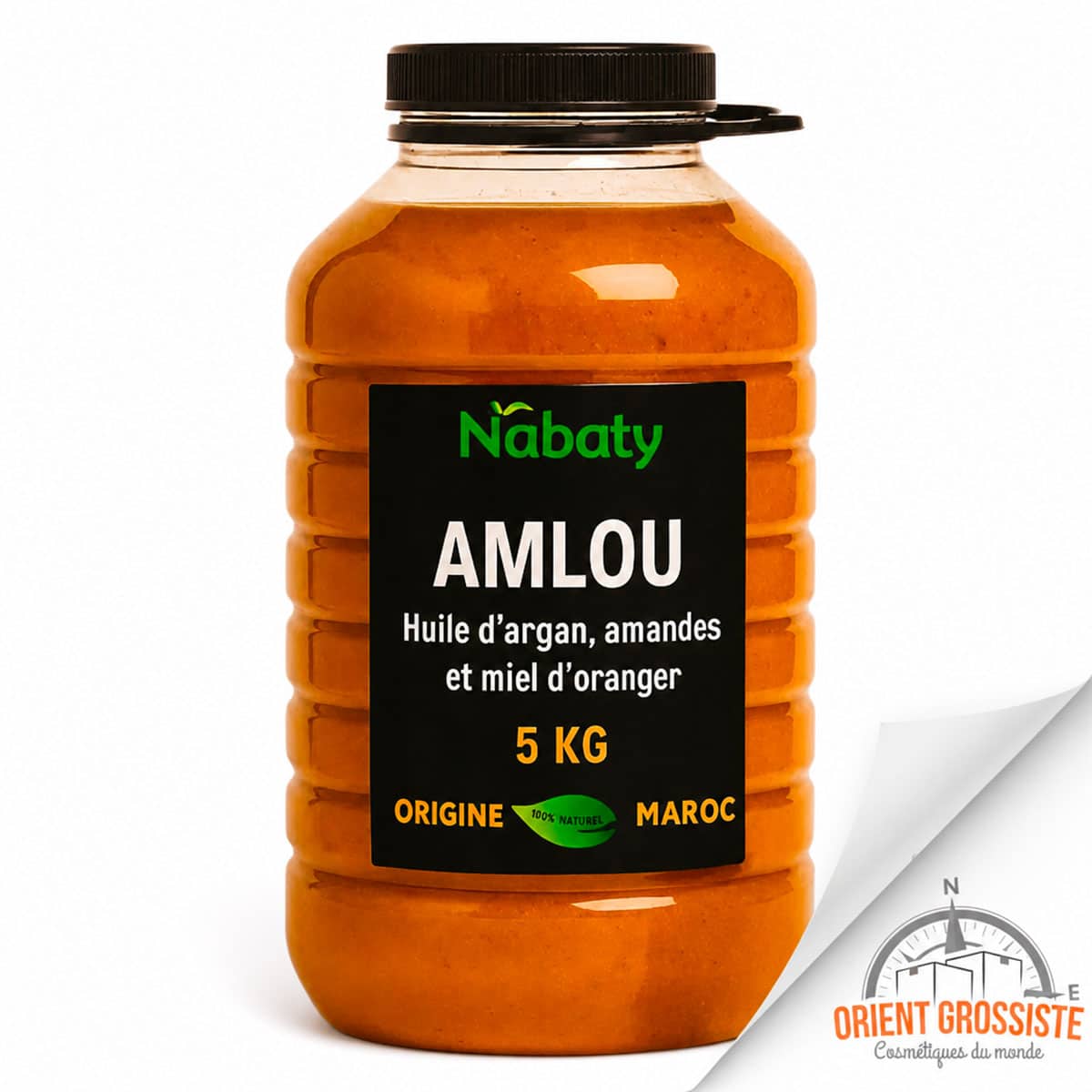 Amlou (Huile d'argan, amandes et miel d'oranger) 5 kilos en vrac