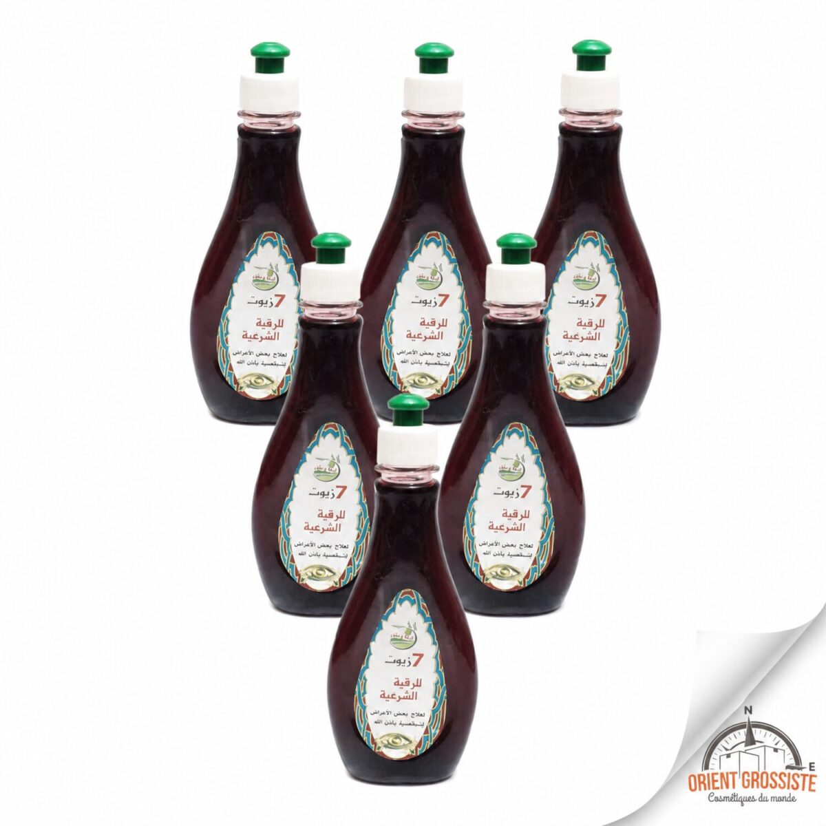 7 huiles pour la roqya en gros, lot de 6 flacons