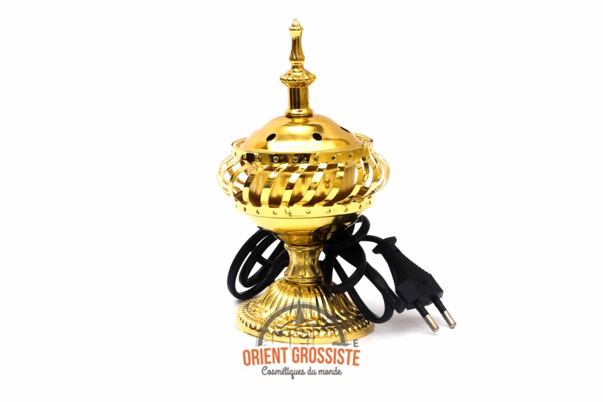 Bruciatore di incenso elettrico oro (venduto in confezioni da 6)