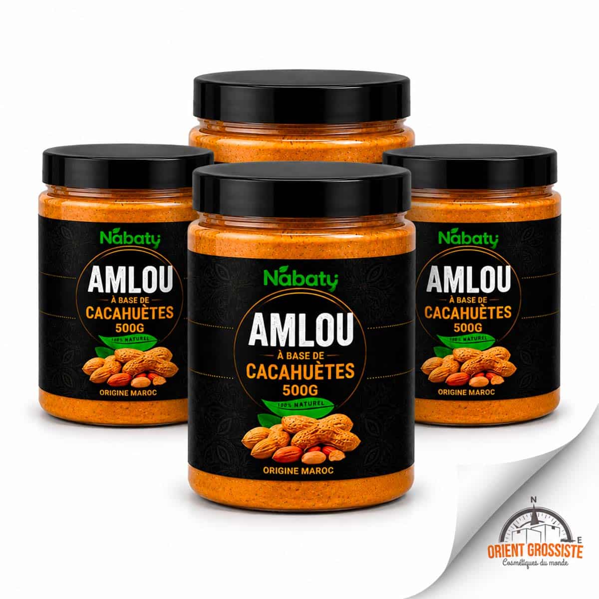 Amlou à base de cacahuètes - 500g - Lot de 4 pots