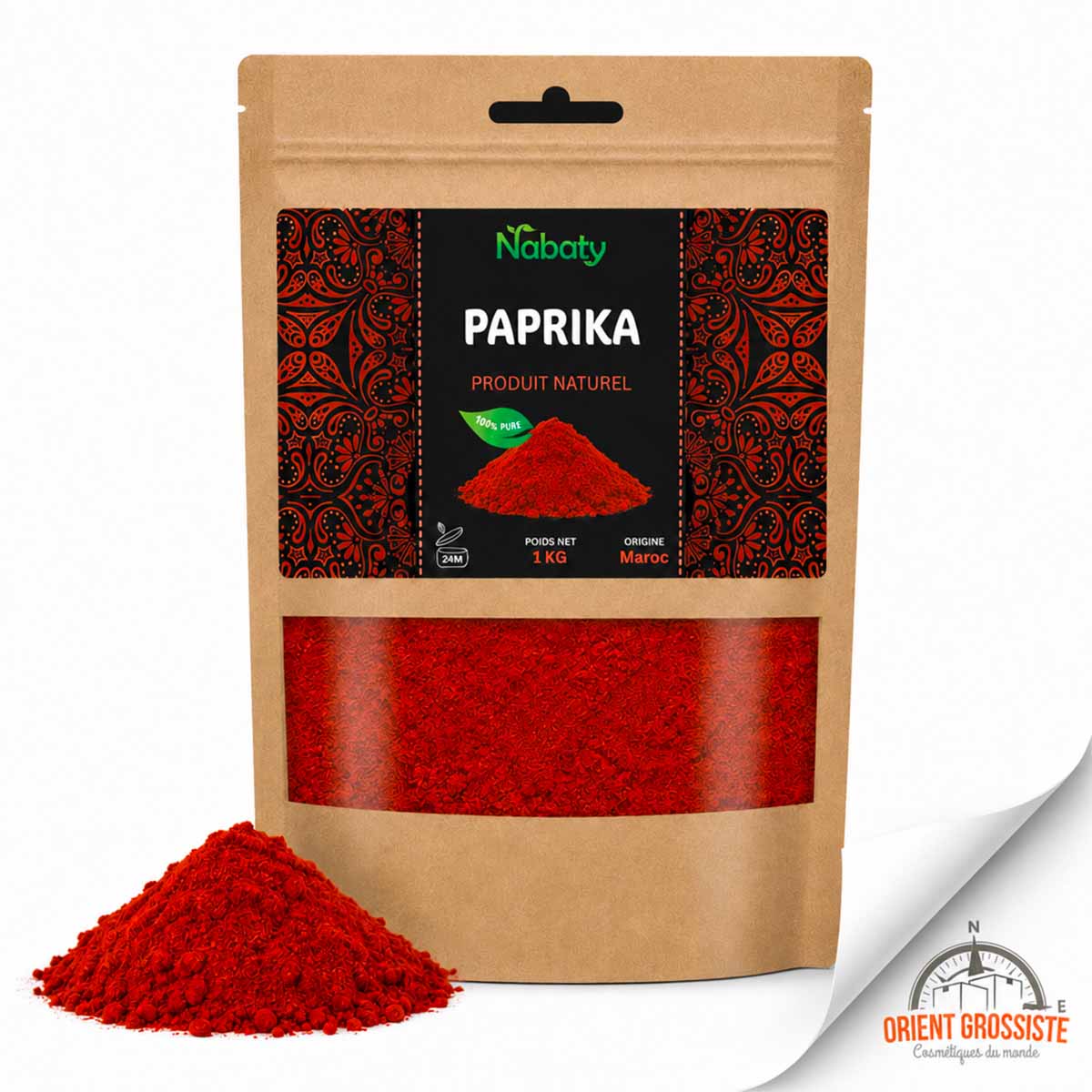 Paprika doux en gros - 1 kg