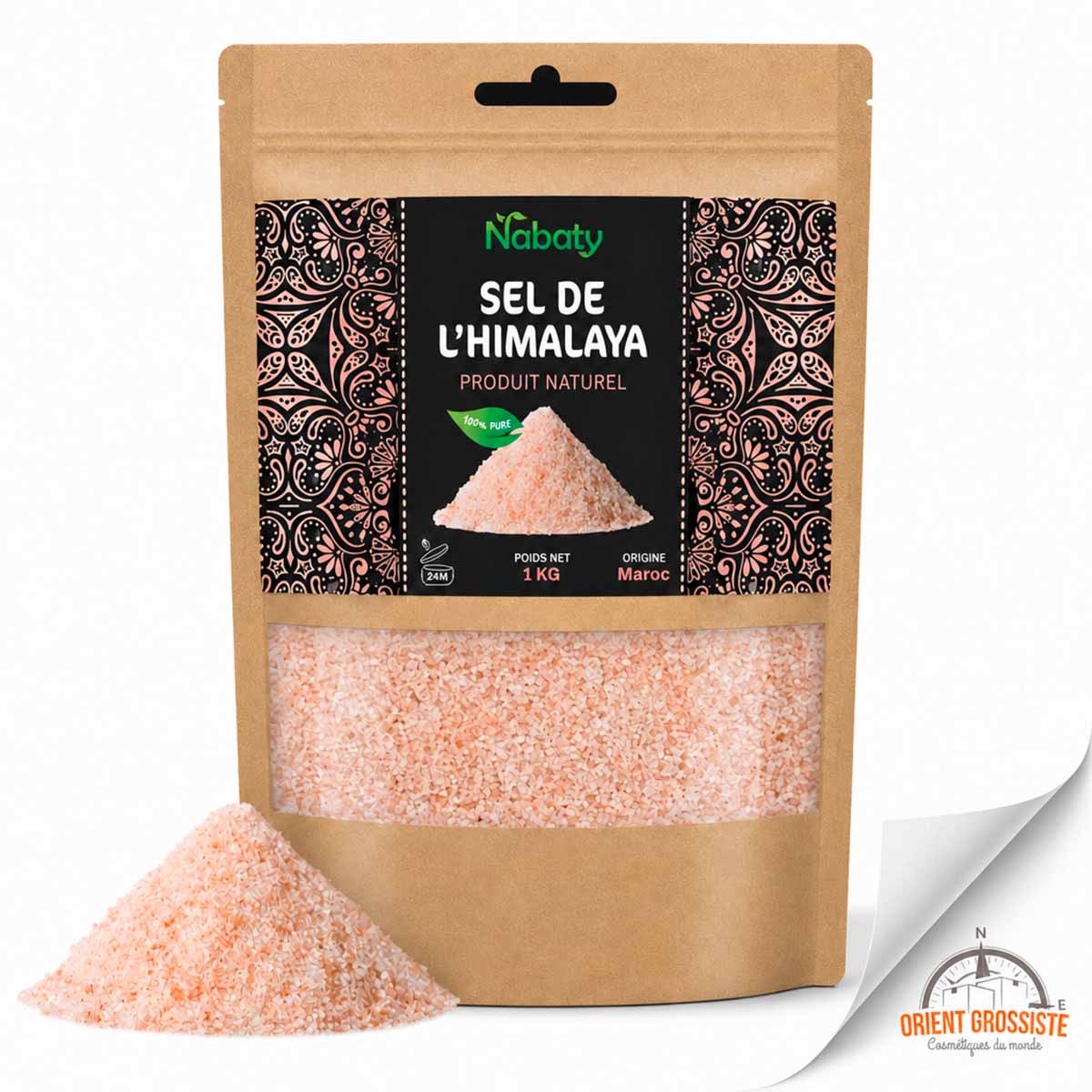 Sel de l'Himalaya en gros - 1 kg